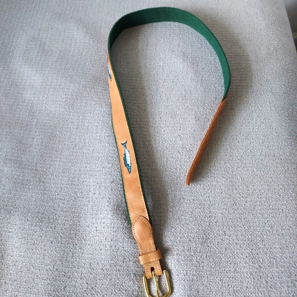 Leather Man Ltd Fish belt Sz 38